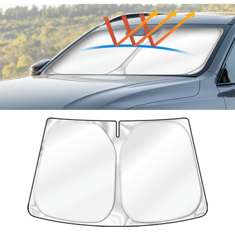 Windshield Sun Shade for Volvo XC90 2015-2024 Blocks UV Rays Sun Visor Protector Foldable Sunshade