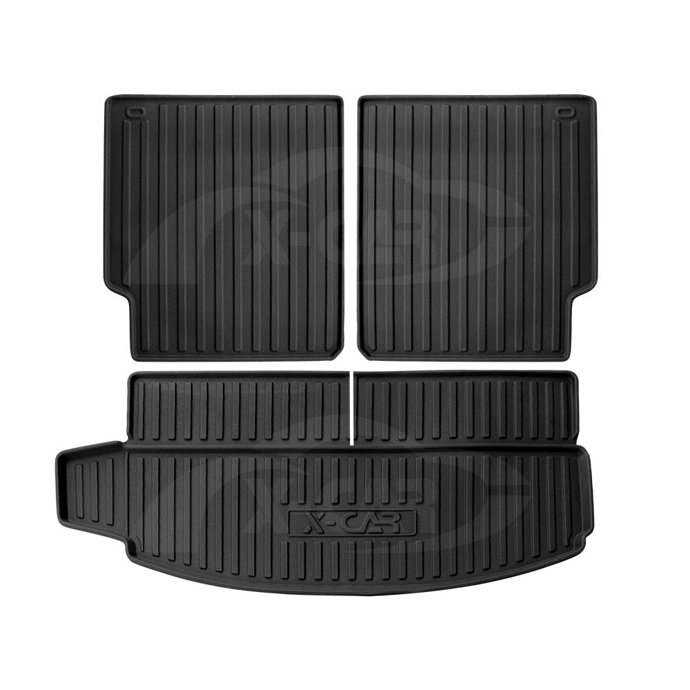 Boot Liners for Isuzu MU-X MUX 2022-Onwards Heavy Duty Cargo Trunk Mat Luggage Tray 3-Pcs Version
