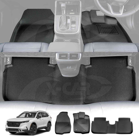 3D All-Weather Floor Mats for Honda CRV CR-V 5 & 7 Seats 2023-2025 Heavy Duty Customized Car Floor Liners Full Set Carpet