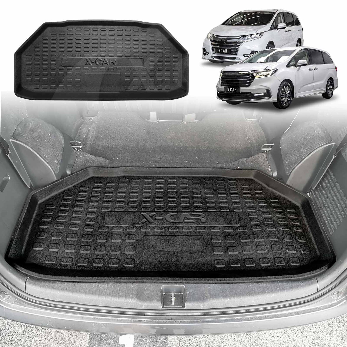 Boot Liner for Honda Odyssey 5th Gen 2014-2022 All Weather Heavy Duty Cargo Trunk Mat Luggage Tray