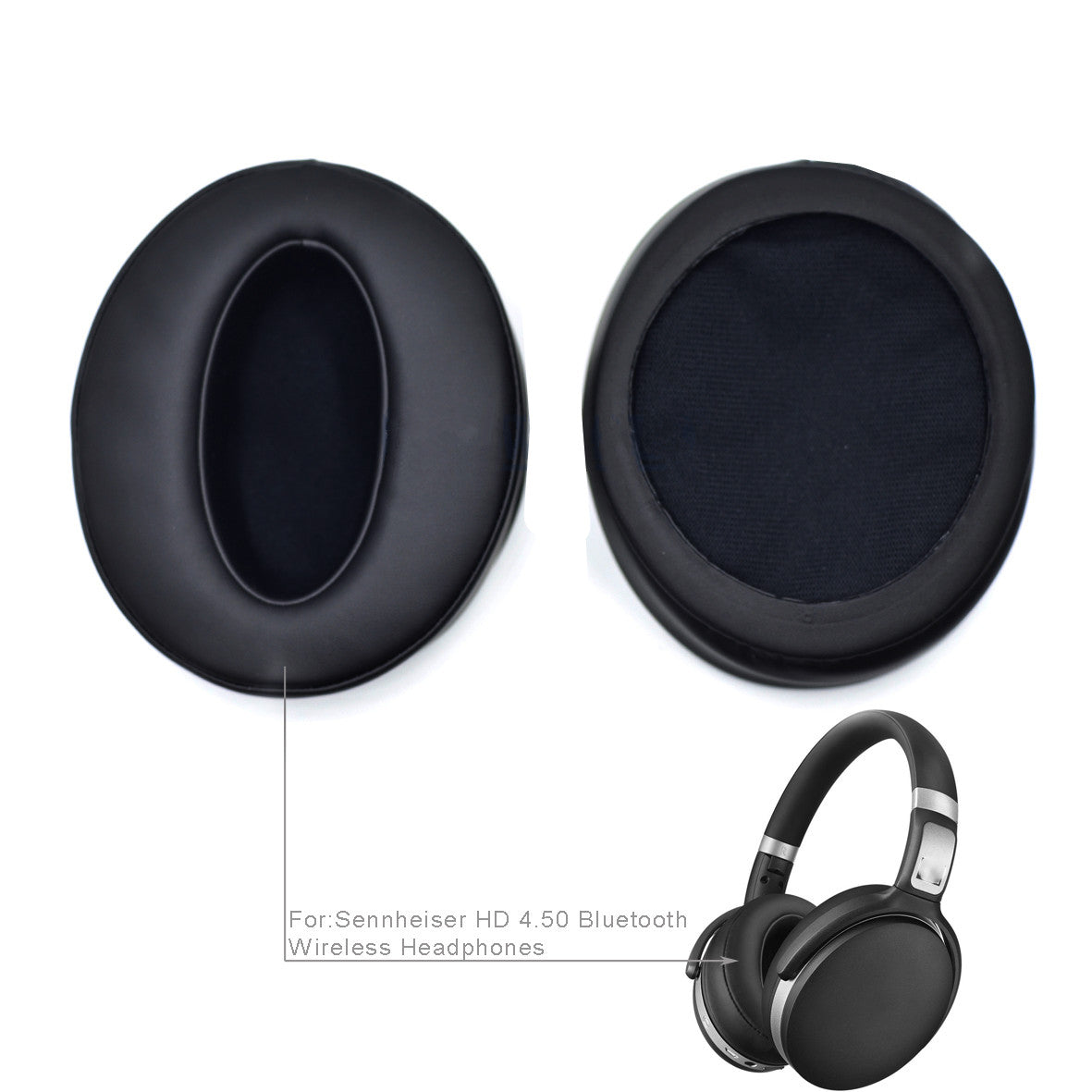 Replacement Ear Pads Cushions for Sennheiser HD4.40 BT HD4.50BT HD4.50 BTNC Bluetooth Headphones