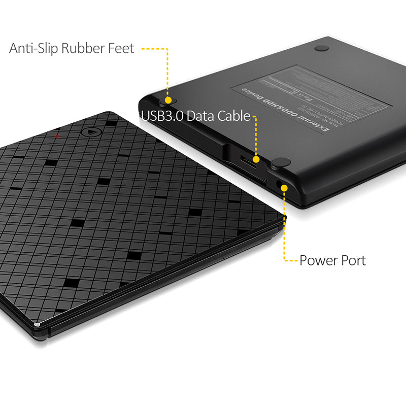 External USB 3.0 DVD CD RW Player Burner Drive for Windows 7 8 10 Laptop Desktop