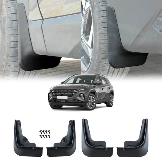 Hyundai Tucson 2021-Onwards Mud Flaps Splash Guards Mudguard Fender Front and Rear Set of 4