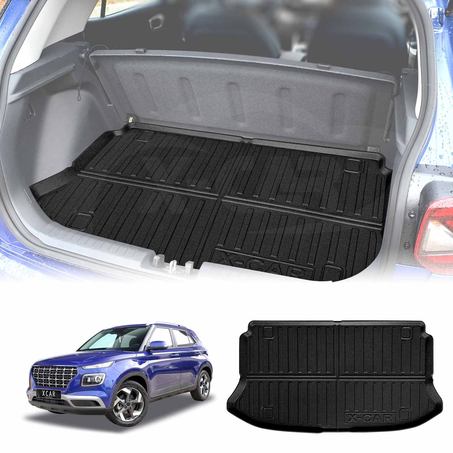 Boot Liner for Hyundai Venue 2019-2025 Heavy Duty Cargo Trunk Mat Luggage Tray