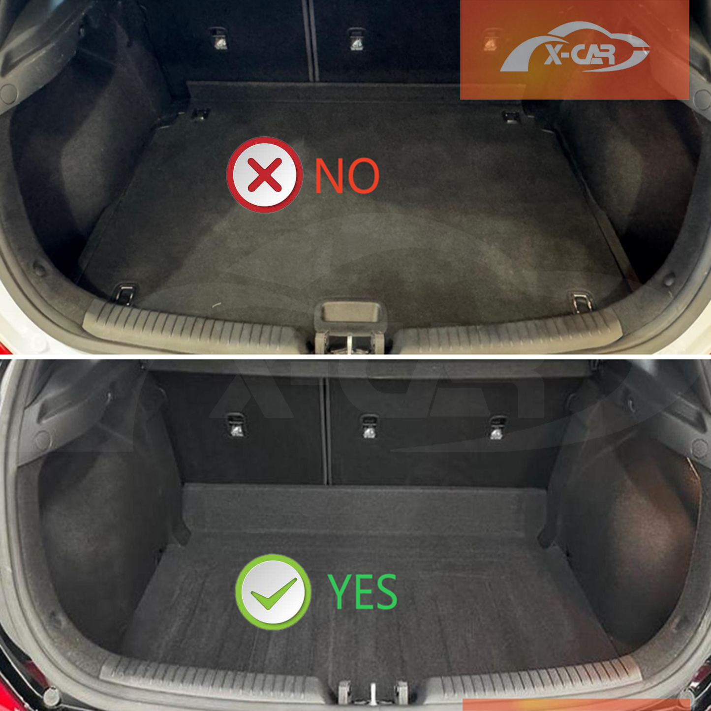 Boot Liner for Hyundai i30 Hatchback 2018-2025 Non Heigh Ajustable Boot Heavy Duty Cargo Trunk Cover Mat Luggage Tray