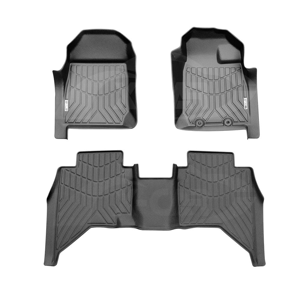 3D All-Weather Floor Mats for ISUZU D-MAX DMAX Dual Cab 2020-2025 Heavy Duty Customized Car Carpet Liners Full Set