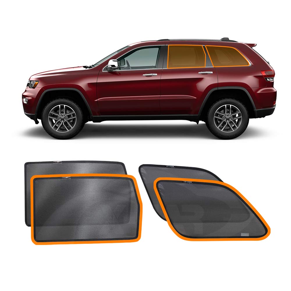 Port Rear Window Sun Shade for Jeep Grand Cherokee 2011-2021 Car Sun Blind Mesh