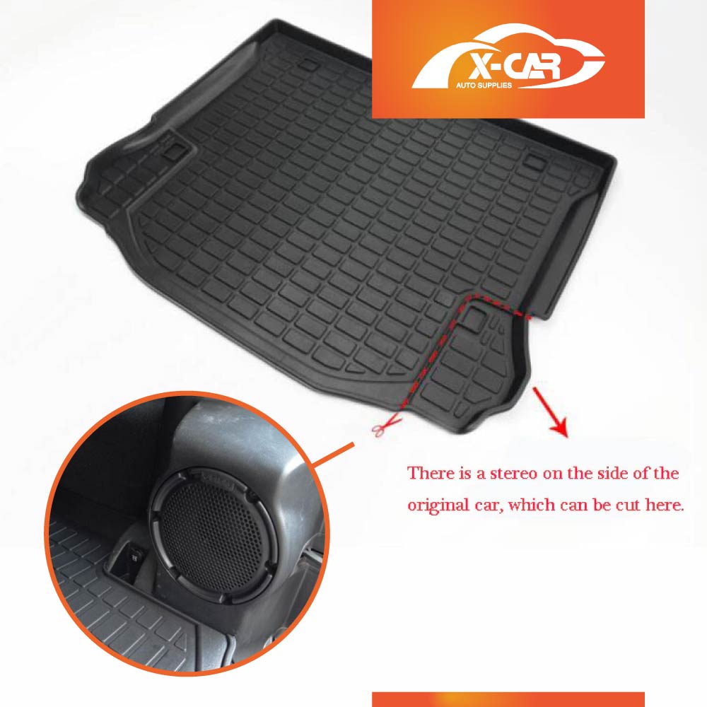 Heavy Duty Trunk Cargo Mat Boot Liner Luggage Tray Fit Jeep Wrangler JK Series 4-Door 2007-2018