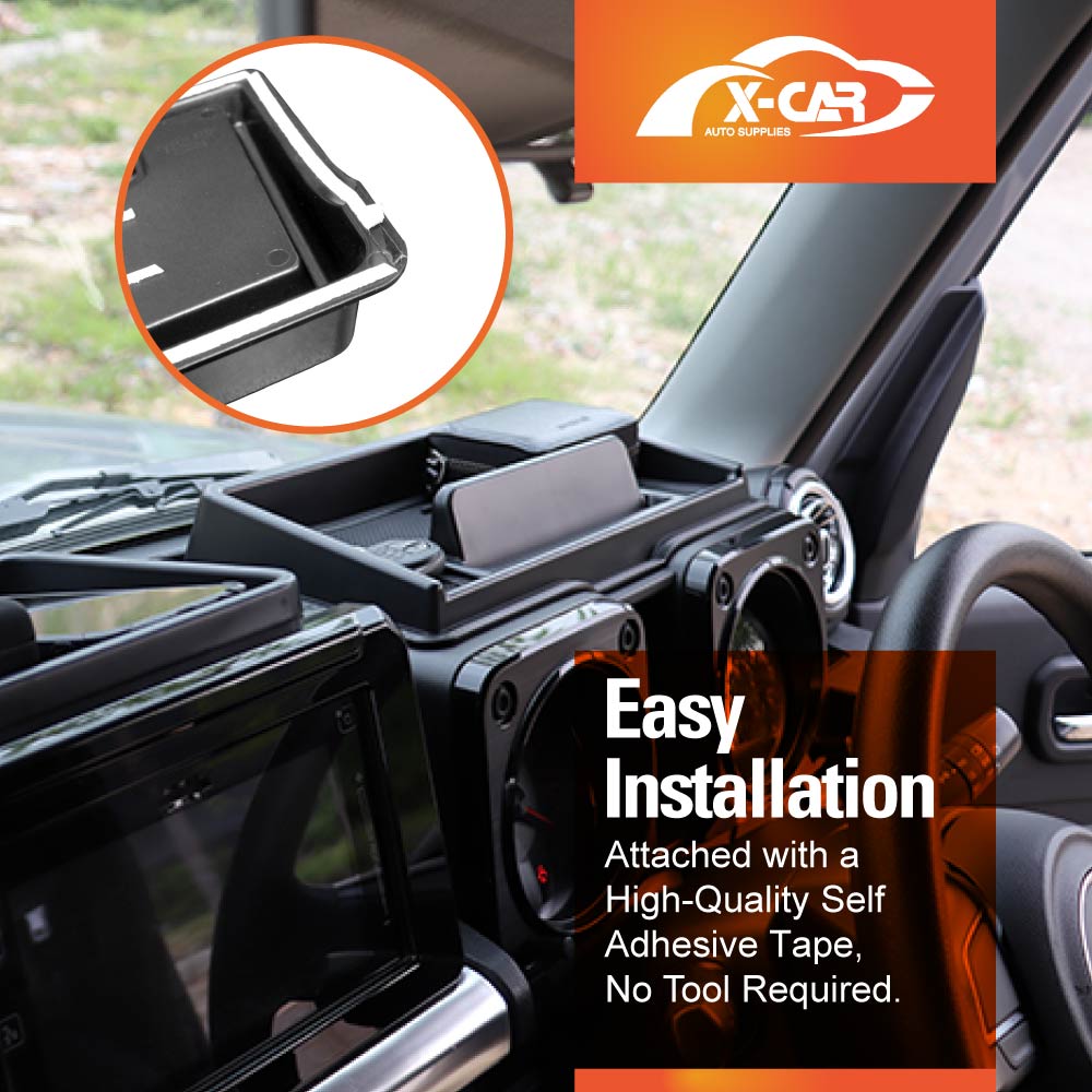 Dash Center Console Organizer for Suzuki Jimny 3-Door 2018-Onwards Dashboard Storage Box Phone Stand Tray