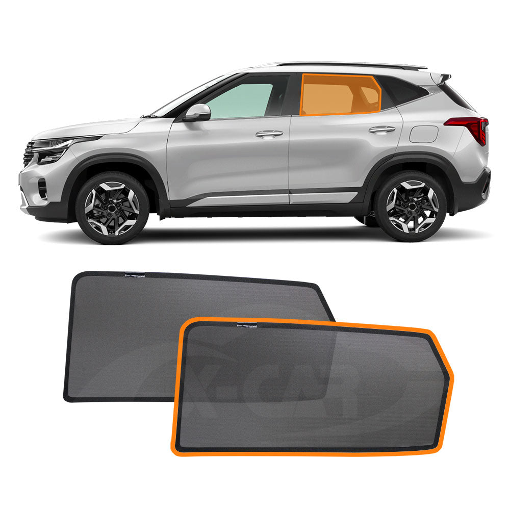 Rear Window Sun Shade for Kia Seltos 2019-Onwards Car Sun Blind Mesh