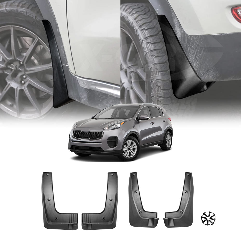 Kia Sportage 2015-2022 Mud Flaps Splash Guards Mudguard Fender Front and Rear Set of 4