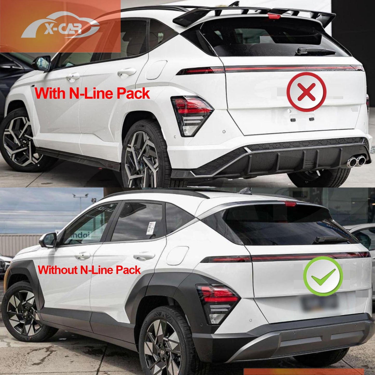 Mud Flaps Splash Guards for Hyundai Kona 2023-Onwards Mudguard Fender Front and Rear Set of 4