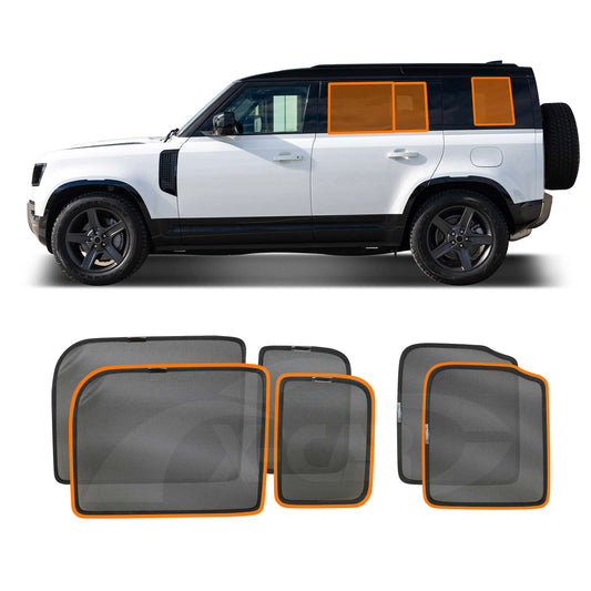 Rear Port Window Sun Shade for Land Rover Defender 2020-Onwards Car Sun Blind Mesh