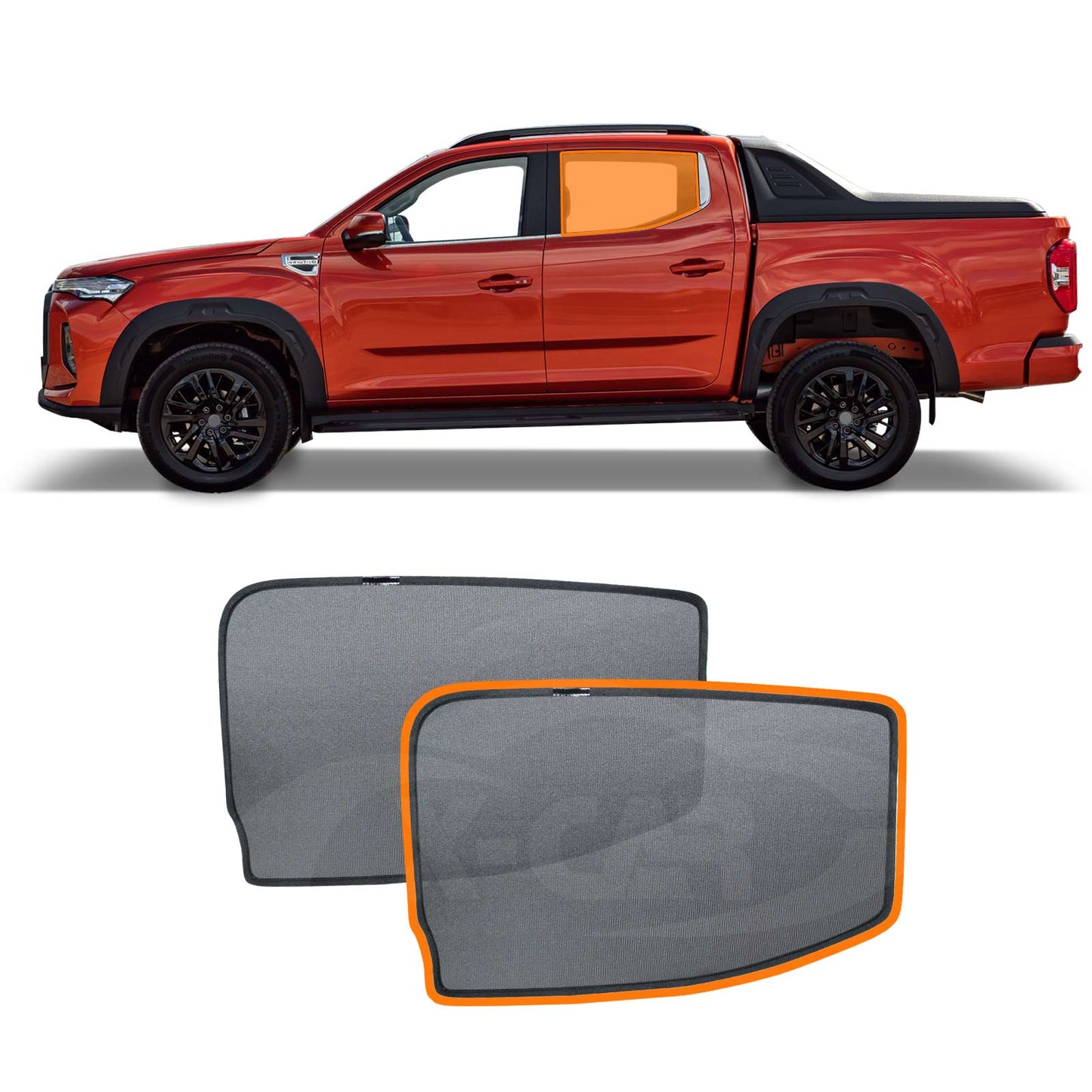 Rear Window Sun Shade for LDV T60 Ute 2017-2024 Car Sun Blind Mesh