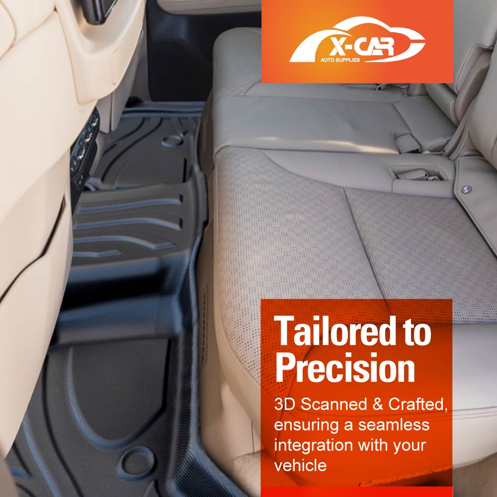 Floor Liner Complete Set Front Rear 2 Row Seat for Lexus LX Series LX500d LX600 2021-2025 3D Heavy Duty All Weather Car Mats