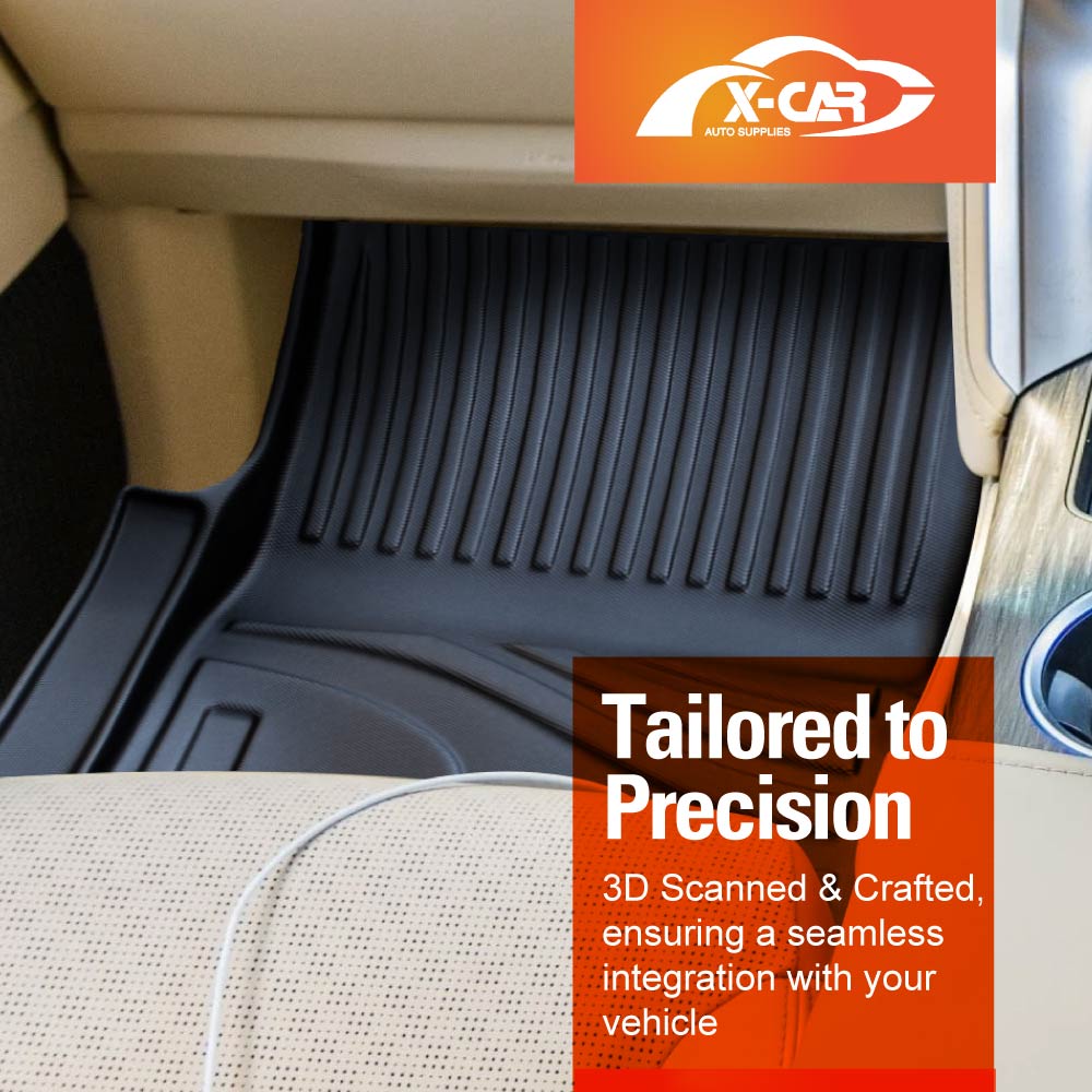 Floor Liner Complete Set Front Rear 2 Row Seat for Lexus LX Series LX500d LX600 2021-2025 3D Heavy Duty All Weather Car Mats