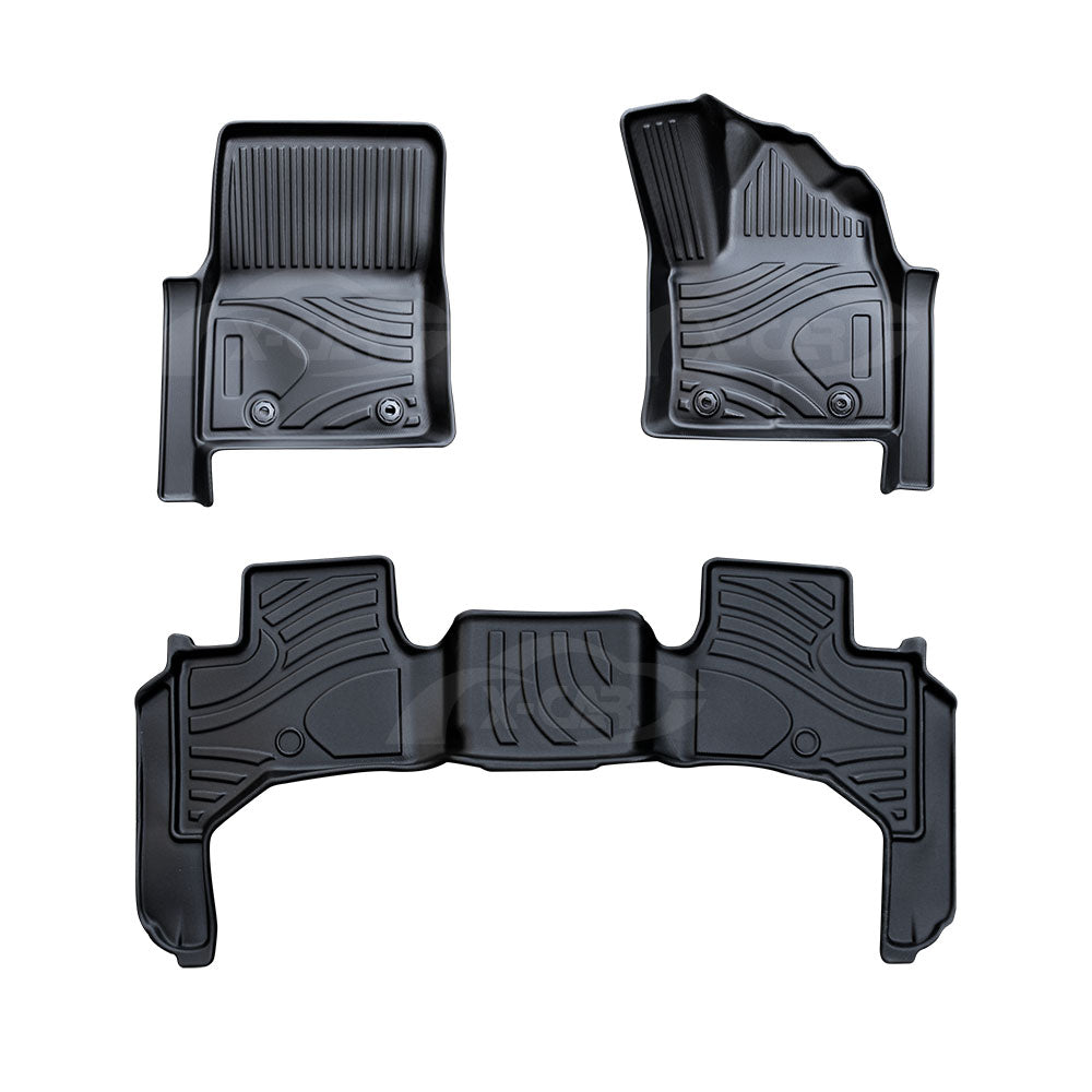 Floor Liner Complete Set Front Rear 2 Row Seat for Lexus LX Series LX500d LX600 2021-2025 3D Heavy Duty All Weather Car Mats