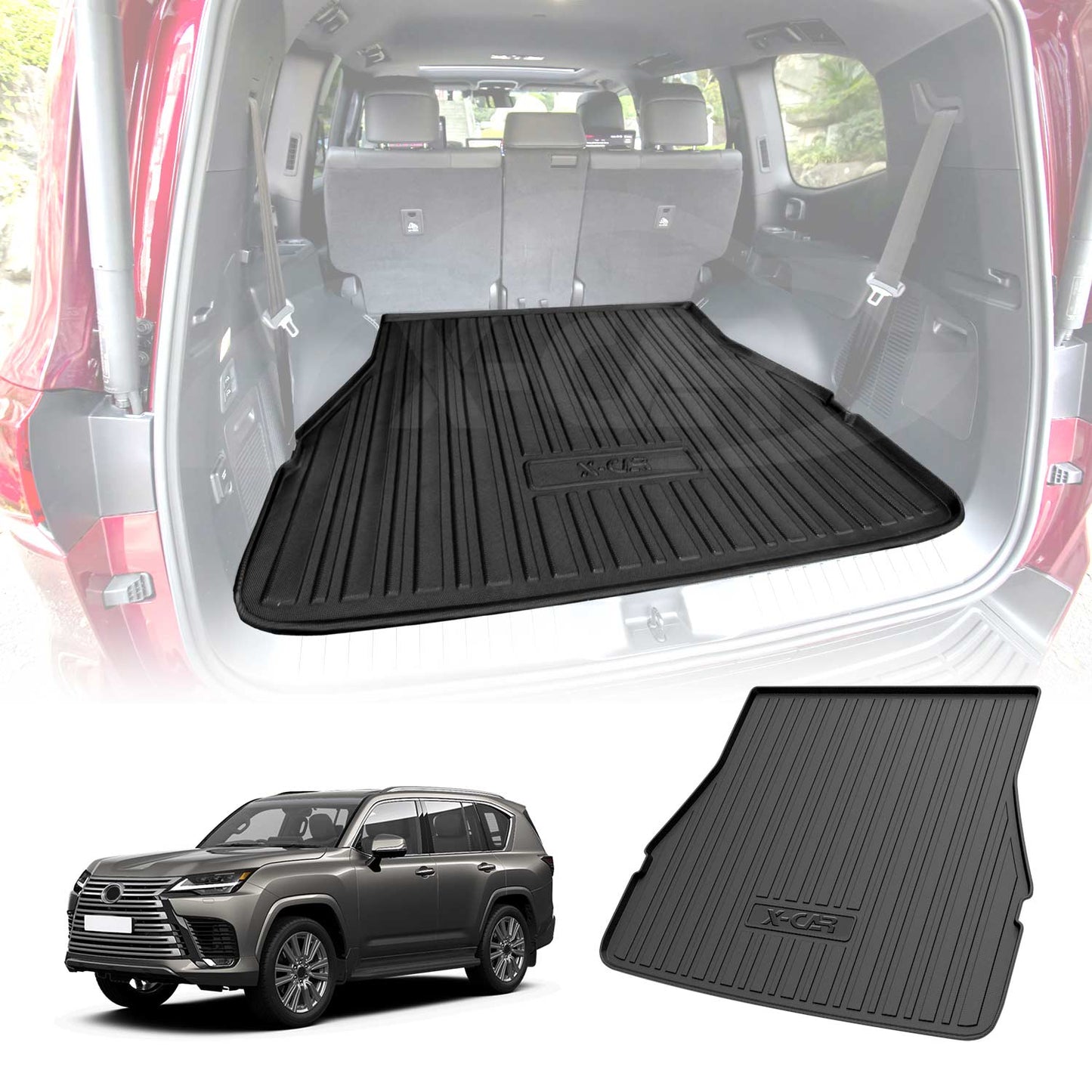 Boot Liner for Lexus LX Series LX500d LX600 2021-2025 Heavy Duty Cargo Trunk Mat Luggage Tray