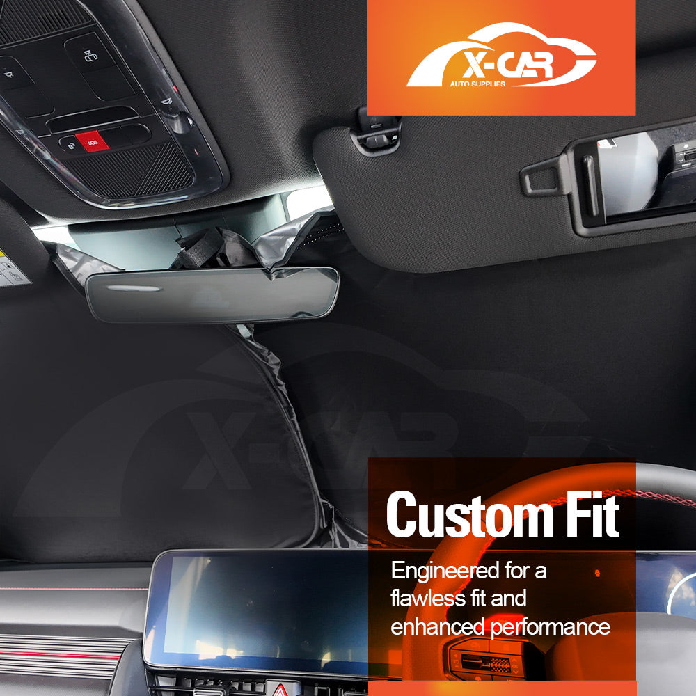 WindScreen Sun Shade for Hyundai IONIQ 5 IONIQ5 2021-Onwards Blocks UV Rays Foldable Custom Wind Screen Sun Visor Protector