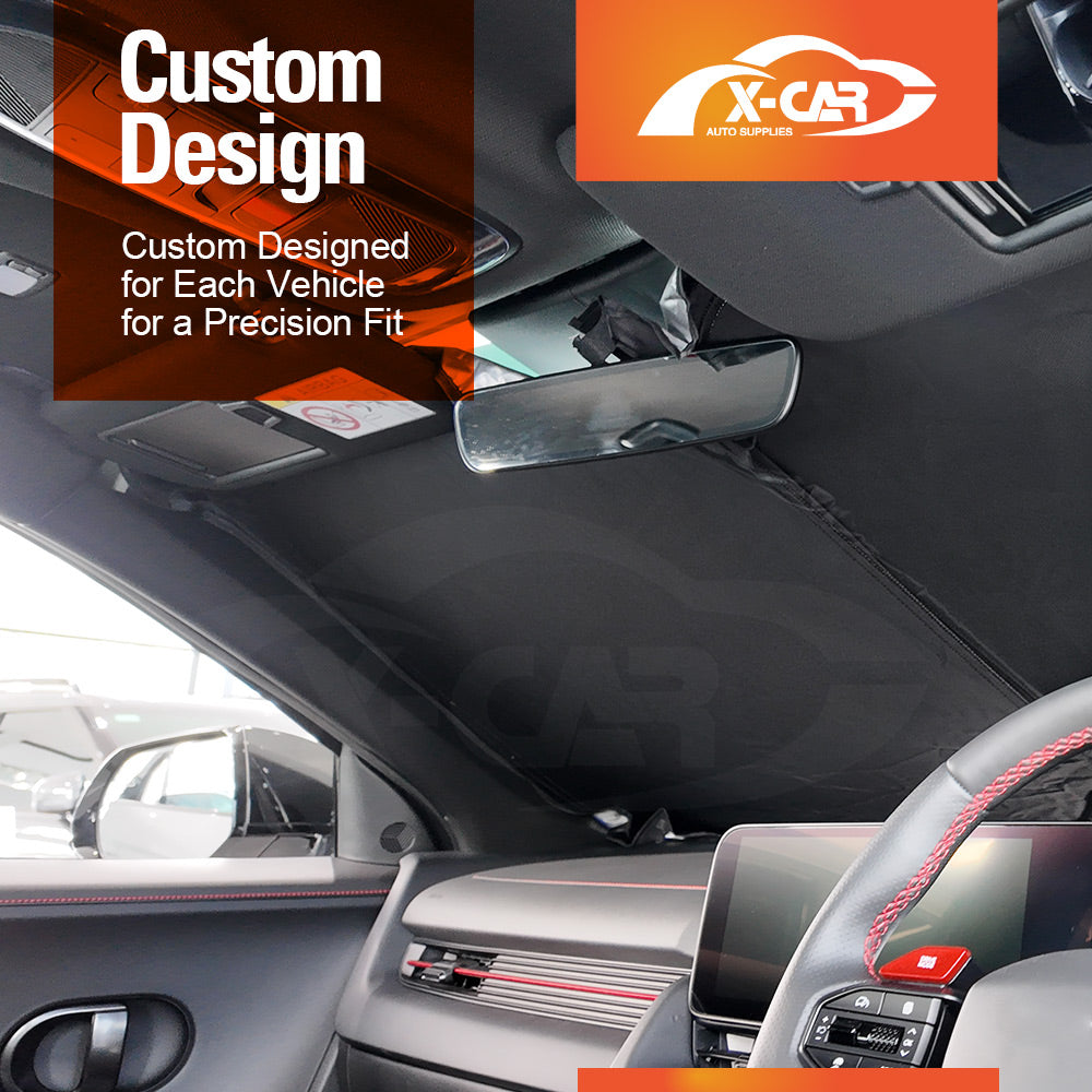 WindScreen Sun Shade for Hyundai IONIQ 5 IONIQ5 2021-Onwards Blocks UV Rays Foldable Custom Wind Screen Sun Visor Protector