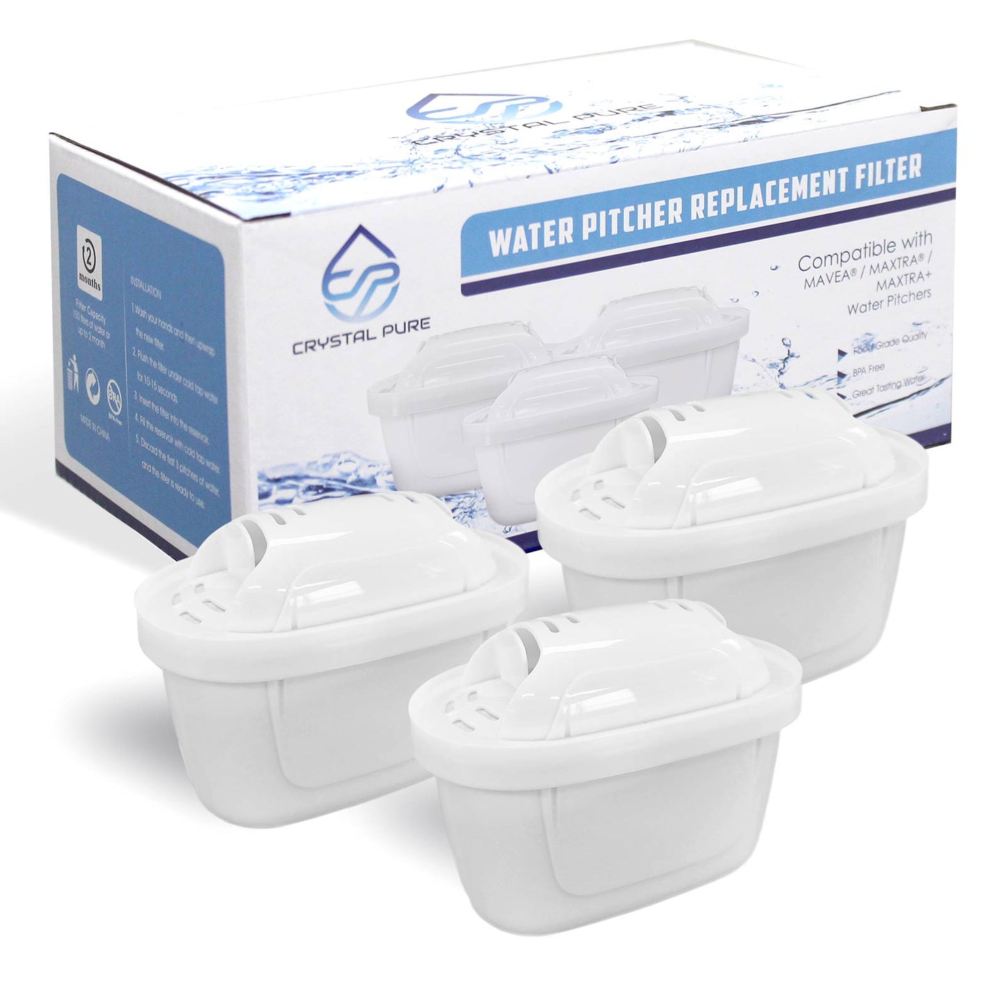 3 Replacement Water Jug Pitchers Filter Cartridge for Kmart Anko 3.3L Water Jug / 9L Water Dispenser