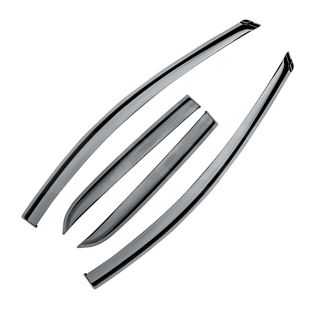 Premium Weathershields for Mazda 2 Hatch 2007-2014 Car Weather Shields Wind Deflectors Window Sun Visor 4-Piece Set