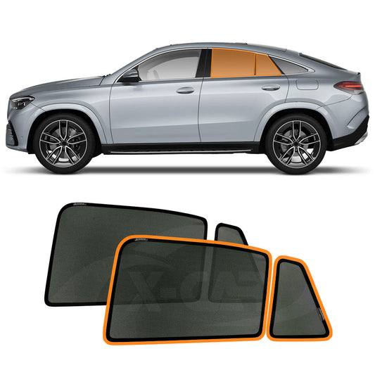 Rear Window Sun Shade for Mercedes-Benz GLE Coupe 2015-2025 Car Sun Blind Mesh
