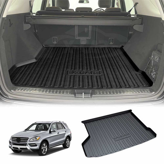 Heavy Duty Waterproof Cargo Rubber Mat Boot Liner Luggage Tray Fit for Mercedes-Benz M-Class ML W166 Series 2012 2013 2014 2015