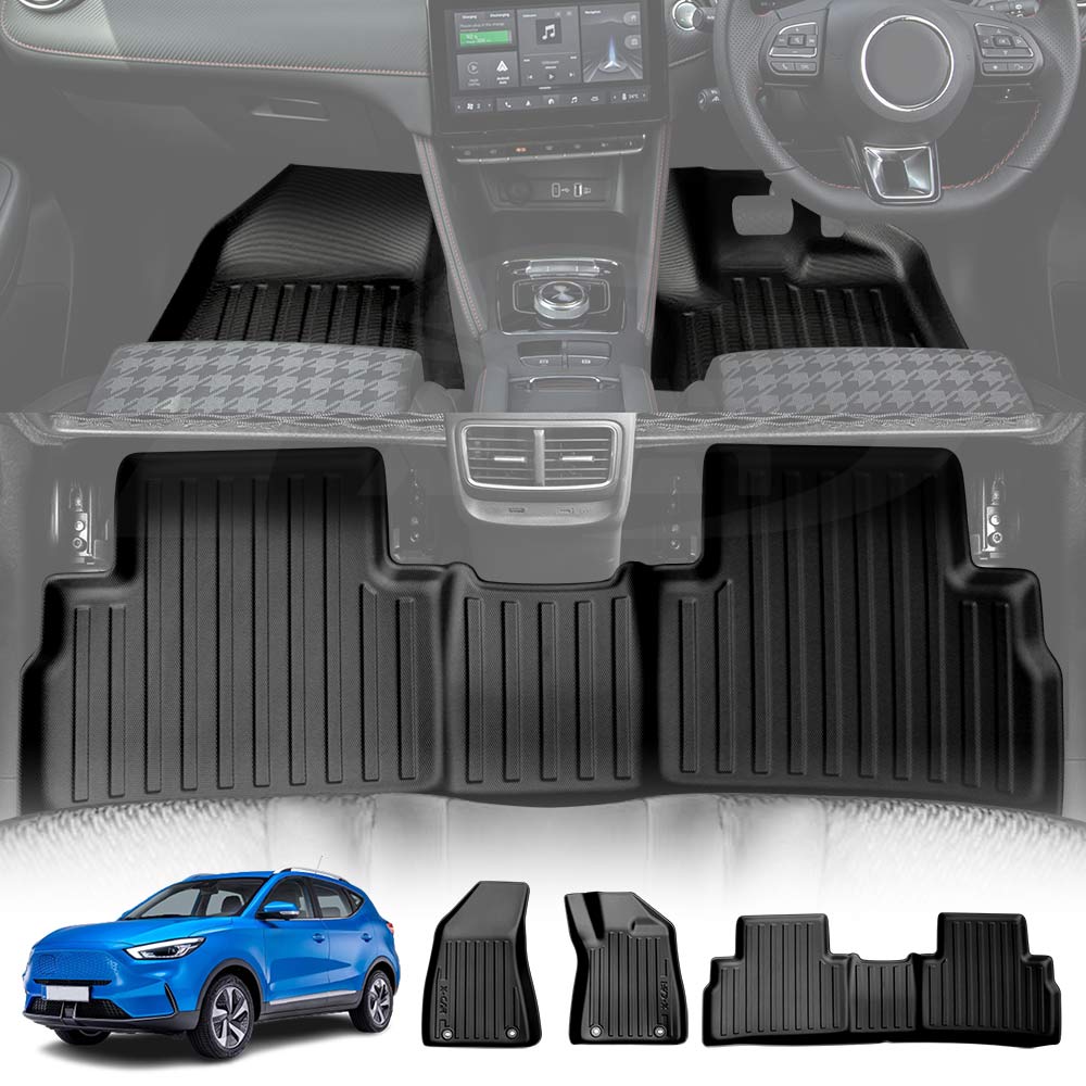 3D All-Weather Floor Mats for MG ZS EV Electric SUV 2020-2025 Heavy Duty Customized Car Floor Liners Full Set Carpet