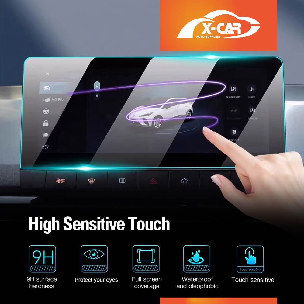 Tempered Glass Dash Center Console Screen Protector for MG MG4 2023-2025 Touchscreen Anti-Scratch Cover Accessories