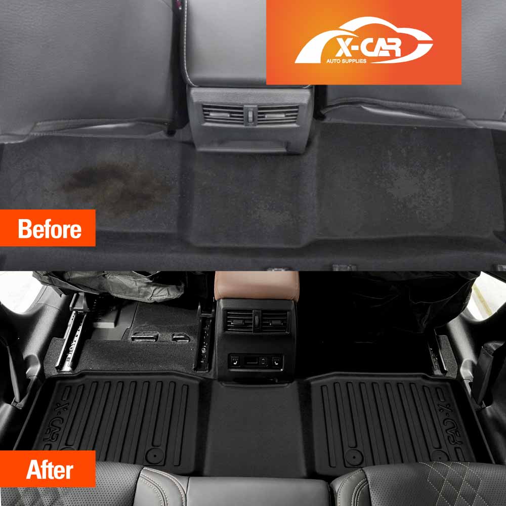 3 Pcs Boot Liners Floor Mats for Mitsubishi Outlander ZM 7 Seater Petrol 2021-2025 All Weather Heavy Duty Cargo Car Trunk Luggage Tray