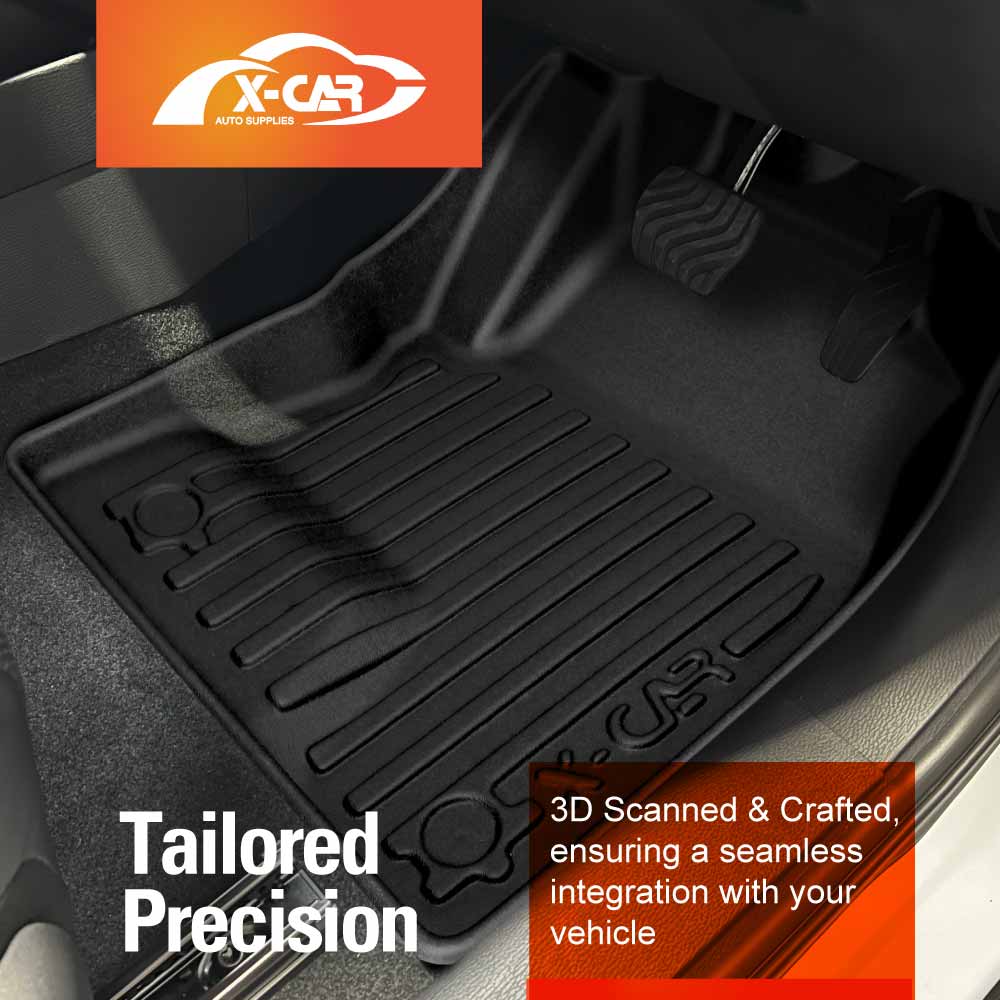 Front Rear Floor Mats for Mitsubishi Outlander ZM Series PHEV 2021-2025 Heavy Duty All Weather Car Mats Carpet Liner Set