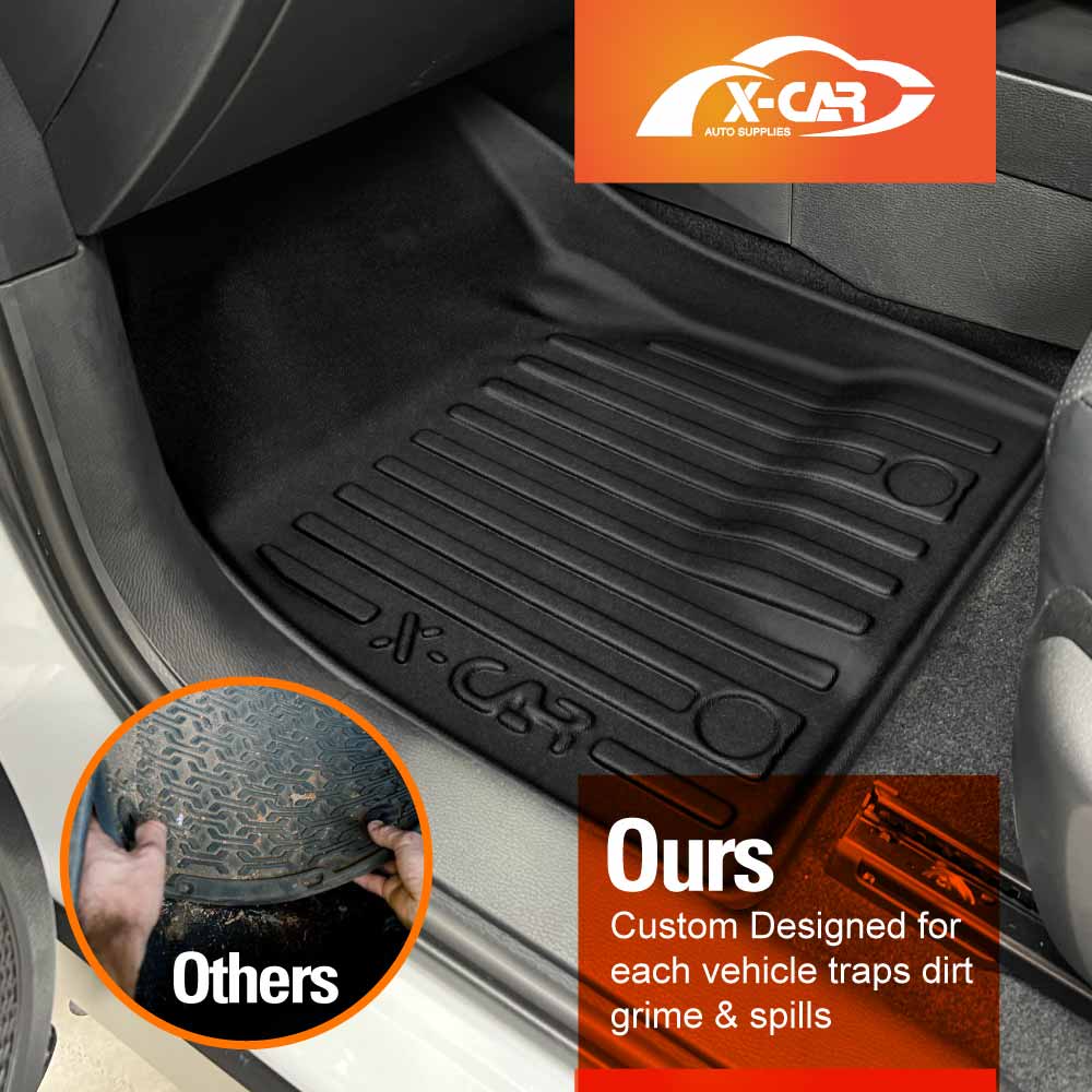 Front Rear Floor Mats for Mitsubishi Outlander ZM Series PHEV 2021-2025 Heavy Duty All Weather Car Mats Carpet Liner Set