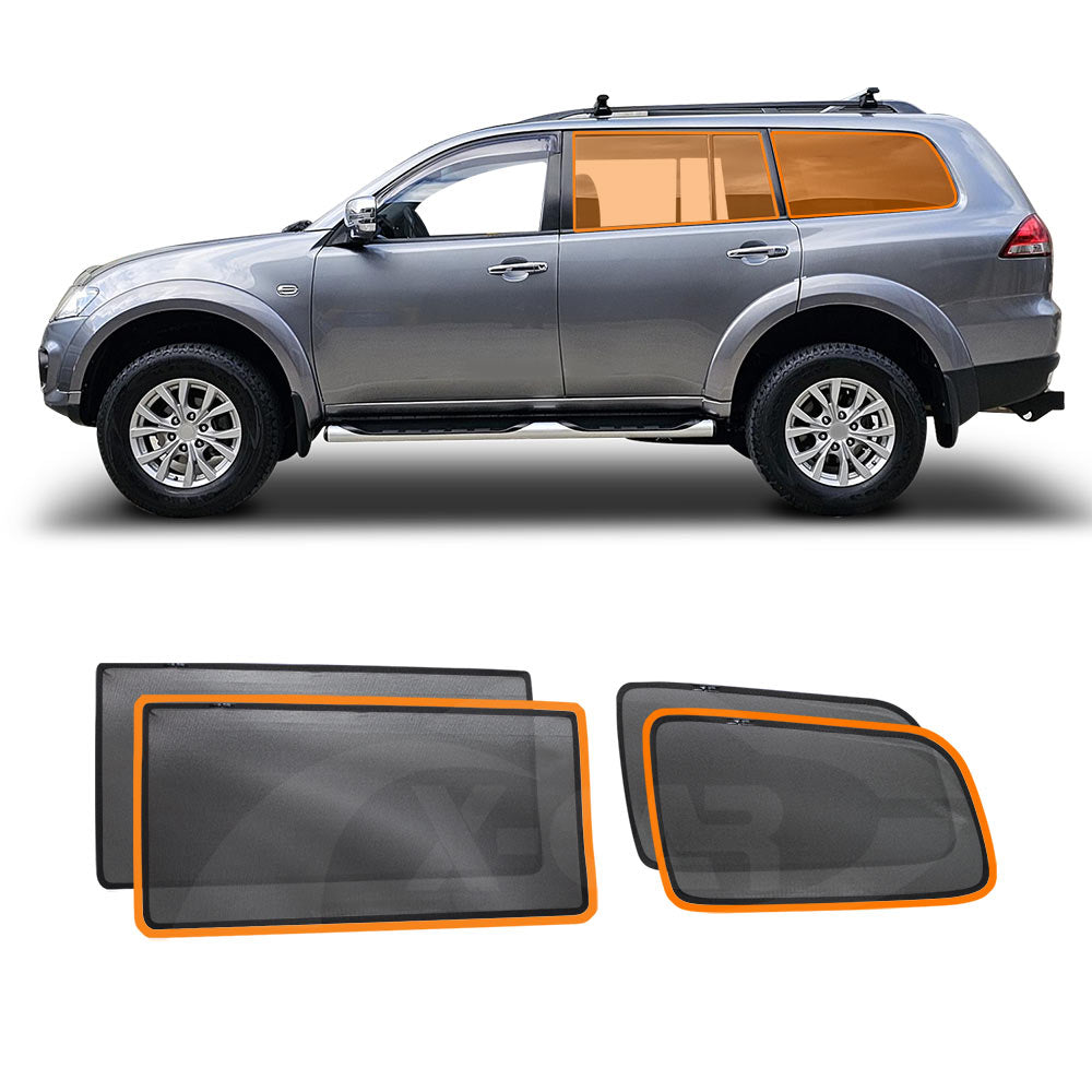 Port Rear Window Sun Shade for Mitsubishi Challenger 2008-2016 PB PC Series Car Sun Blind Mesh