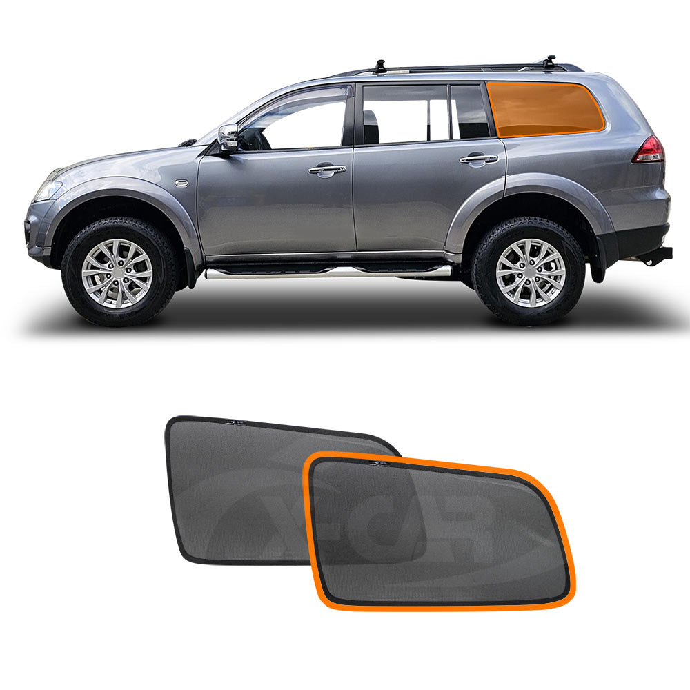 Port Window Sun Shade for Mitsubishi Challenger 2008-2016 PB PC Series Car Sun Blind Mesh Third Row Window