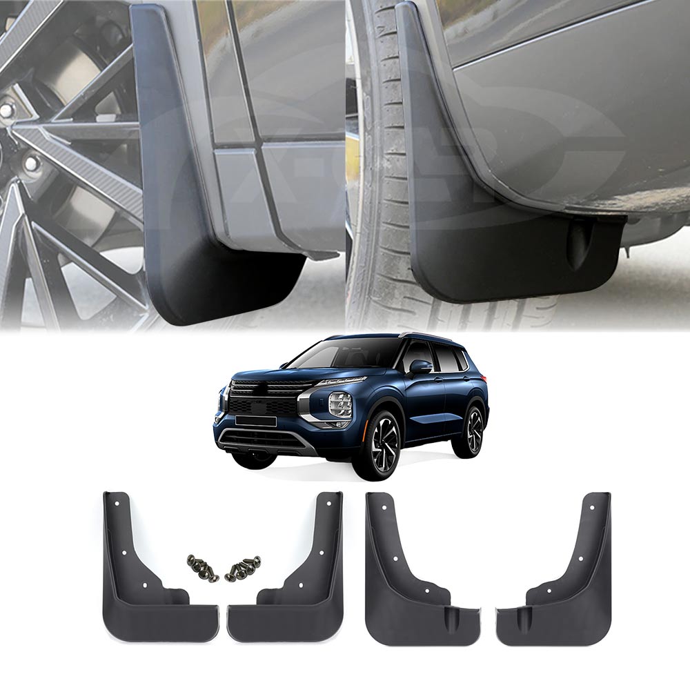 Mitsubishi Outlander 2021-2025 Mud Flaps Splash Guards Mudguard Fender Front and Rear Set of 4