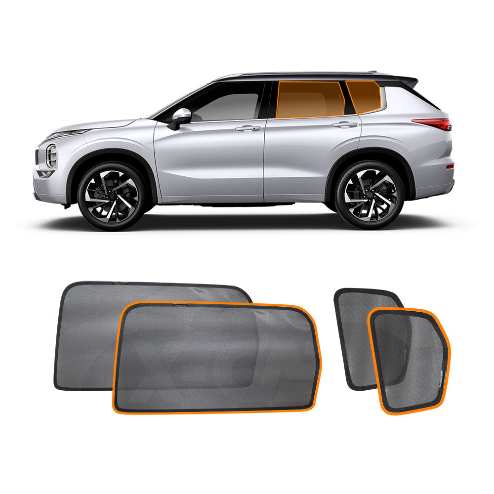 Port Rear Window Sun Shade for Mitsubishi Outlander 2021-2025 Car Sun Blind Mesh