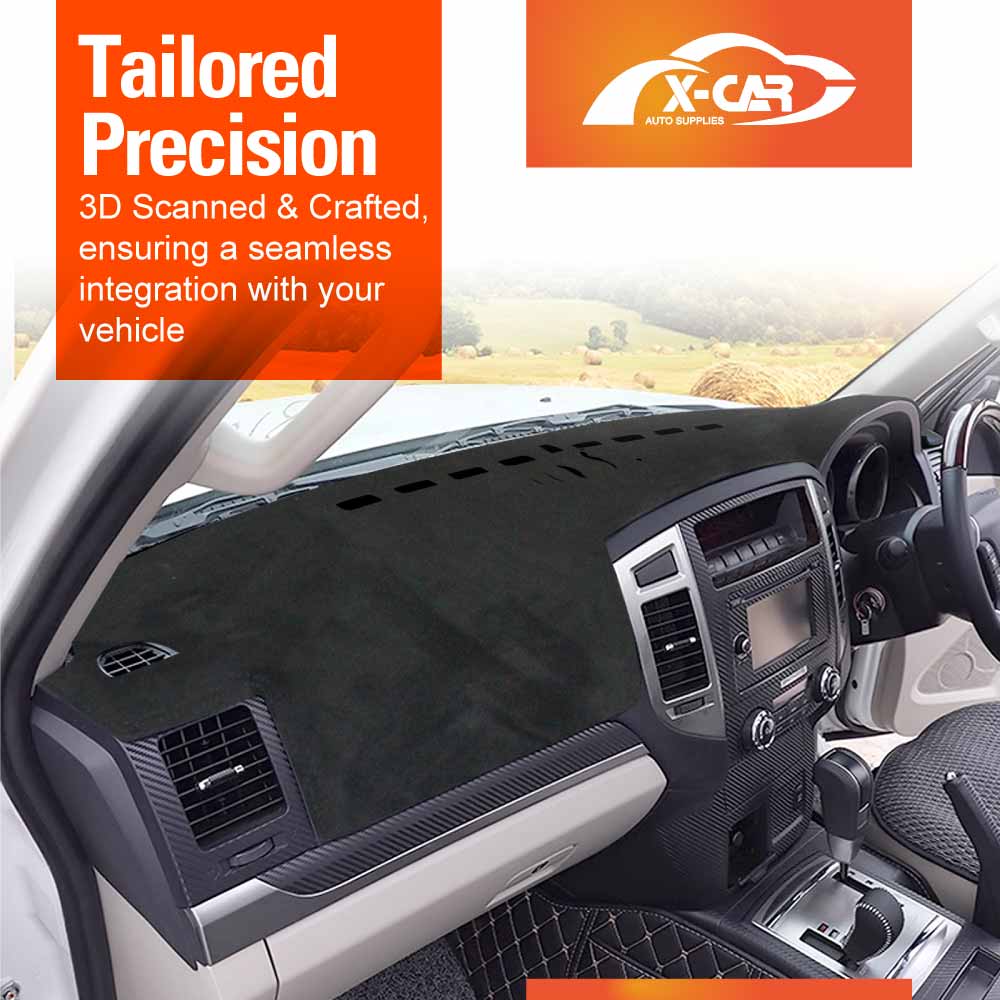 Dash Mat for Mitsubishi Pajero 2006-2022 Non-Slip Microfiber Pad Cover Interior Accessories
