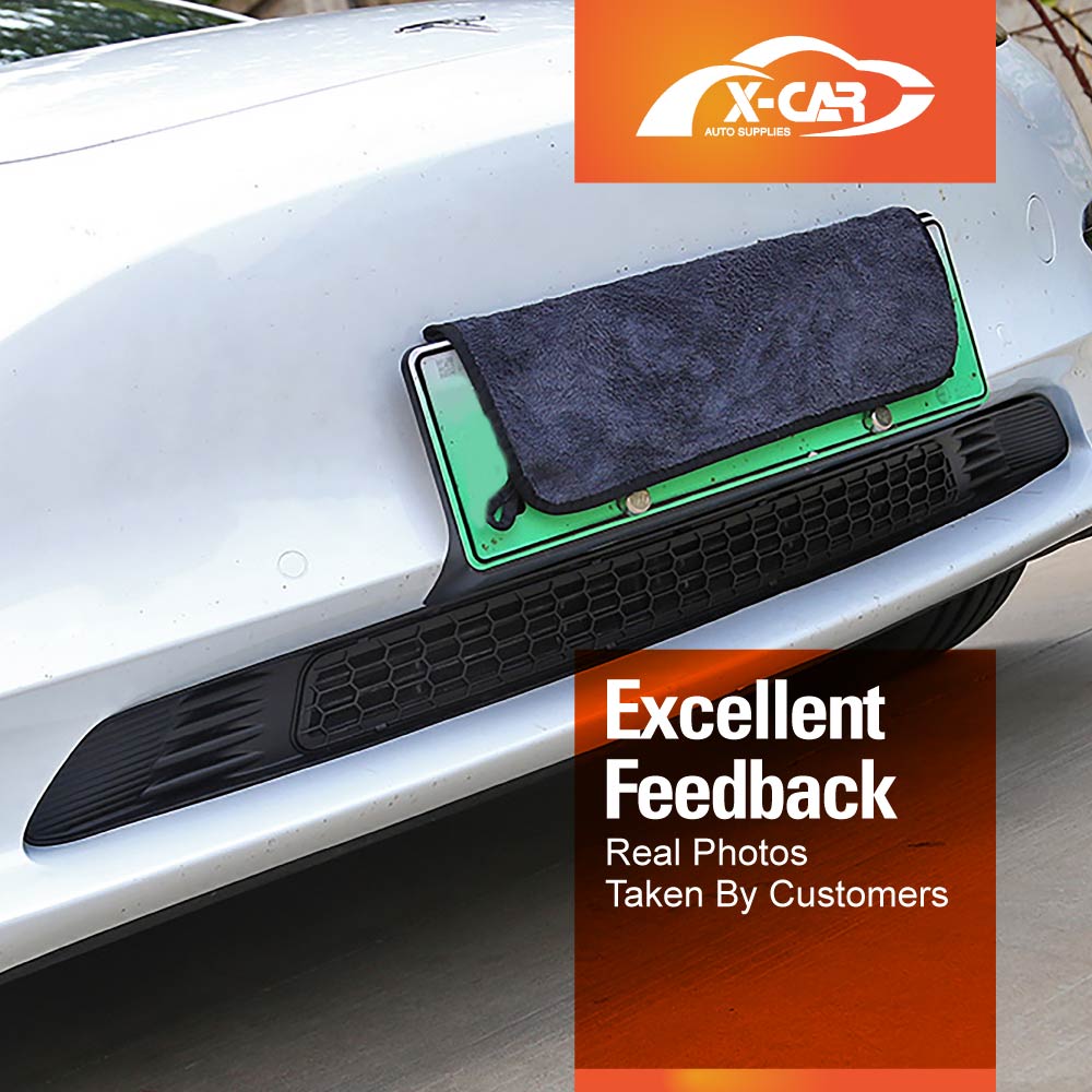 Tesla Model 3 Car Front Air Flow Vent Inlet Intake Grill Mesh Grille Grid ABS Plastic Protection Cover Leaves Insect Guard Matt Black