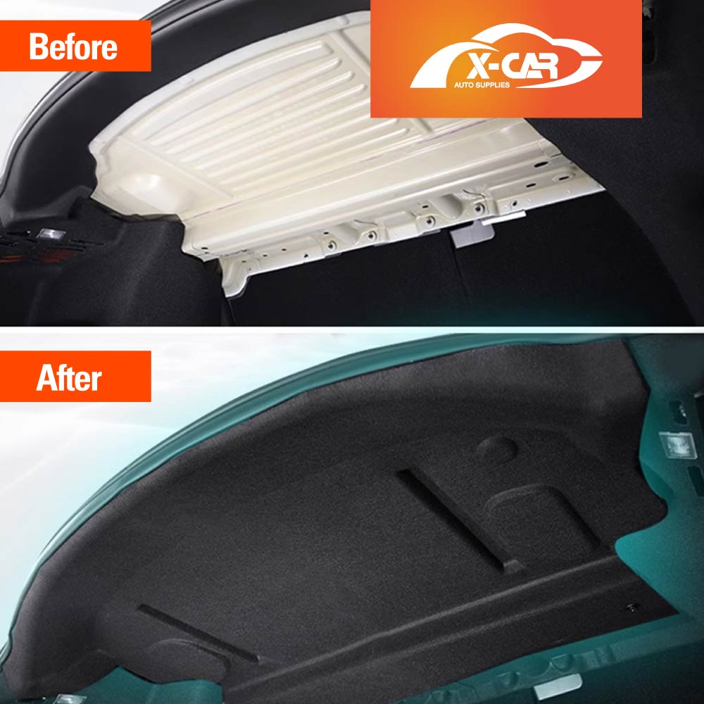 Rear Trunk Soundproof Cotton Mat Cover for Tesla Model 3 2017-2023 Noise Reduce Sound Deadener Material
