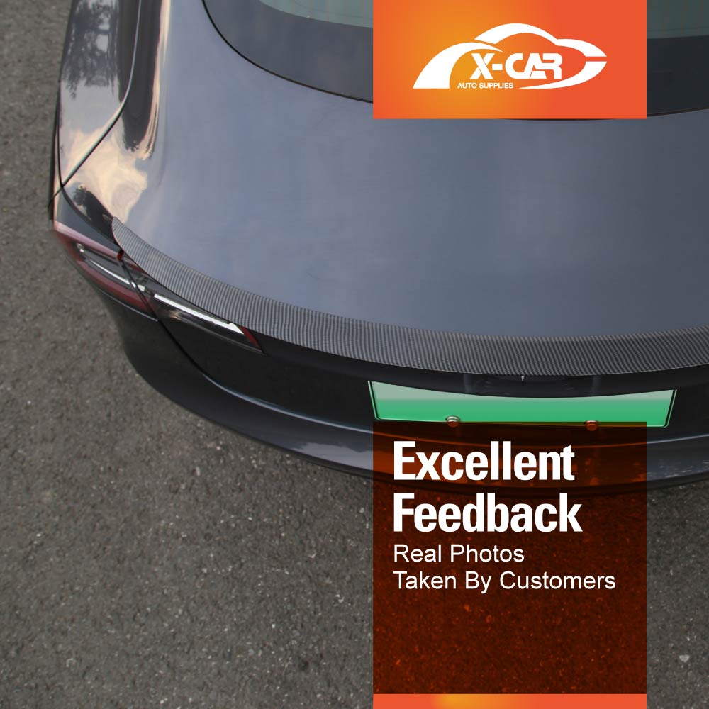 Carbon Fiber Style Spoiler for Tesla Model 3 2017-2023 Rear Trunk Wing Lip Tail Performance Style