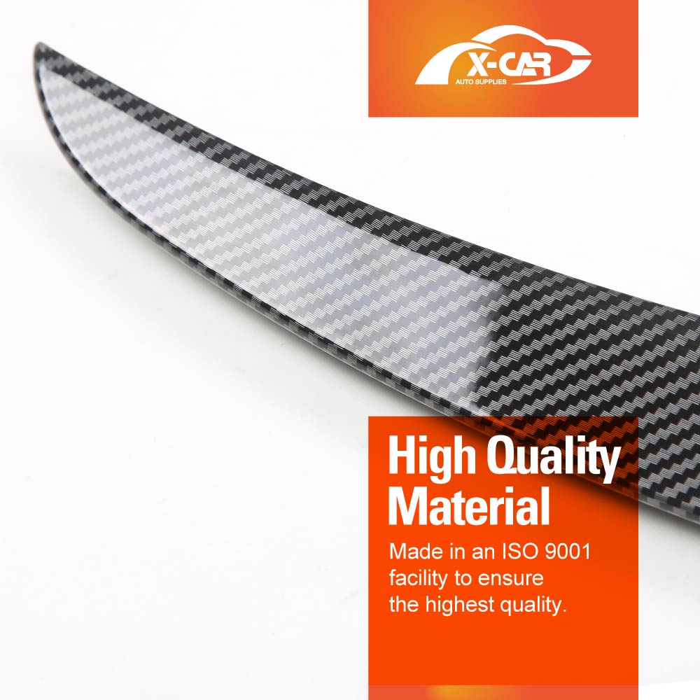 Carbon Fiber Style Spoiler for Tesla Model 3 2017-2023 Rear Trunk Wing Lip Tail Performance Style