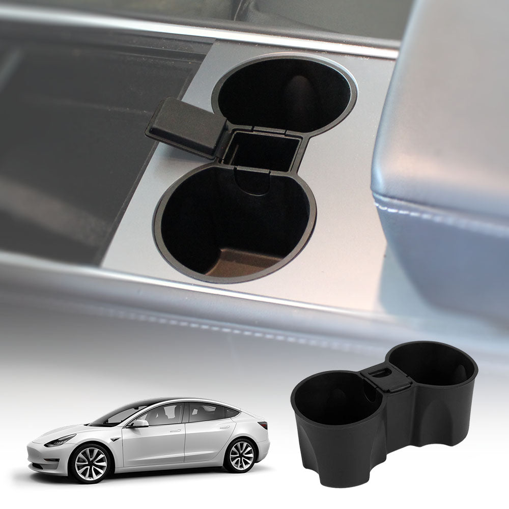 Centre Console Rubber Cup Holder Insert for Tesla Model 3 2017-2023 and Model Y 2021-2025