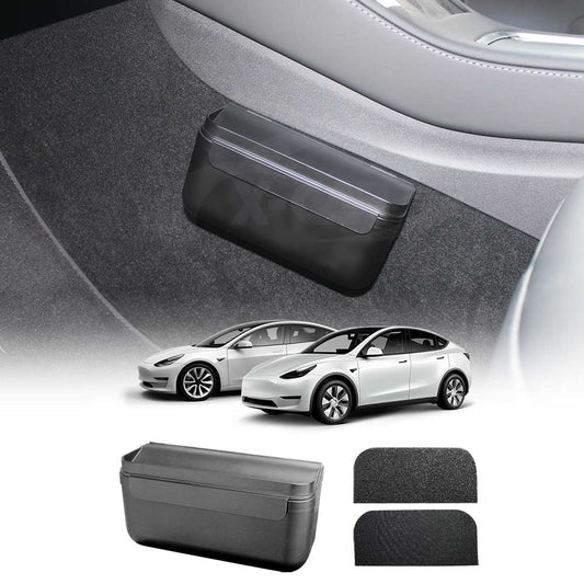 Velcro TPE Storage Box for Tesla Model 3 2017-2023 and Model Y 2021-2025 Sunglasses Holder Organizer Car Accessories