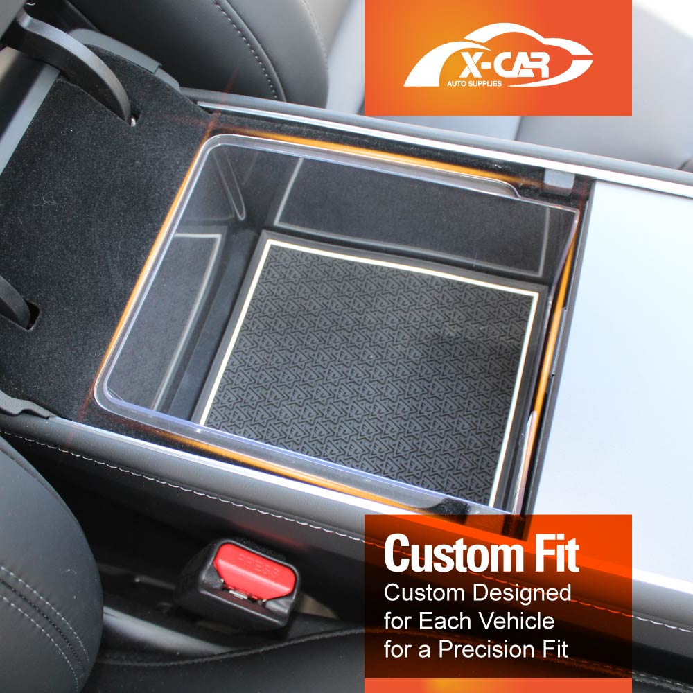 Premium Centre Console Organizer Tray for Tesla Model 3 2017-2023 and Model Y 2021-2025 Armrest Organizer Tray Storage Box