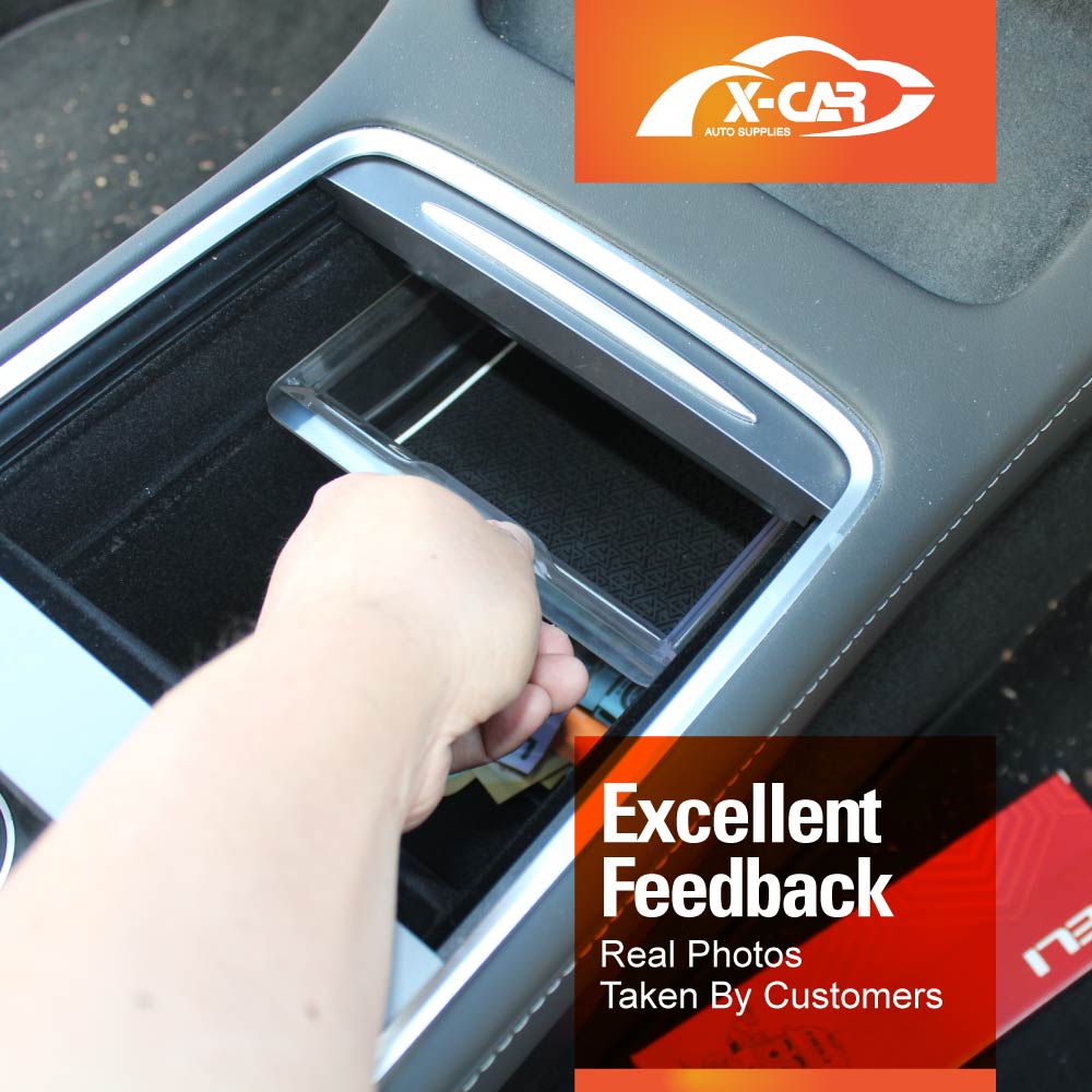 Premium Centre Console Organizer Tray for Tesla Model 3 2017-2023 and Model Y 2021-2025 Armrest Storage Box Cubby Drawer Container