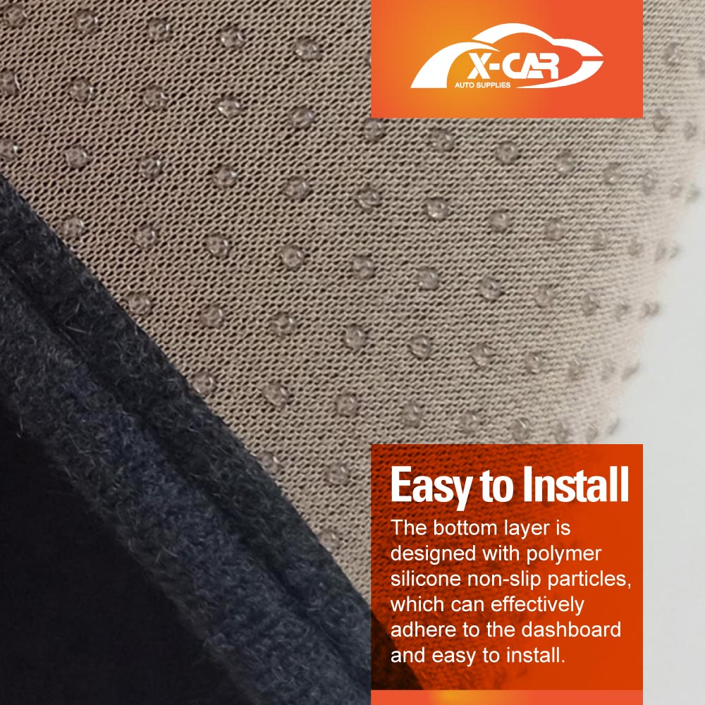 Luxury 3D Dash Mat Pad Cover Non-Slip for Tesla Model 3 2017-2023