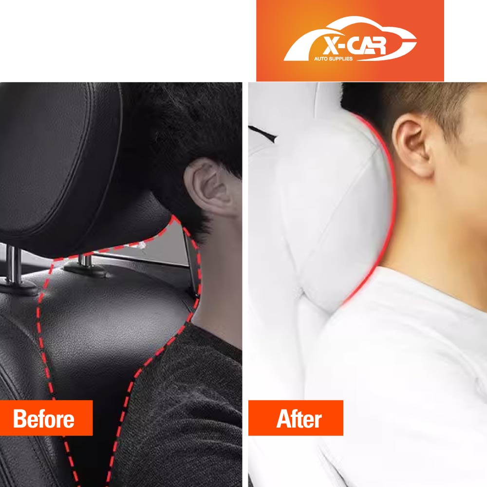 White Headrest Pillow for Tesla Model 3 2017-2023 and Model Y 2021-2025 Car Seat Neck Support Cushion Accessories