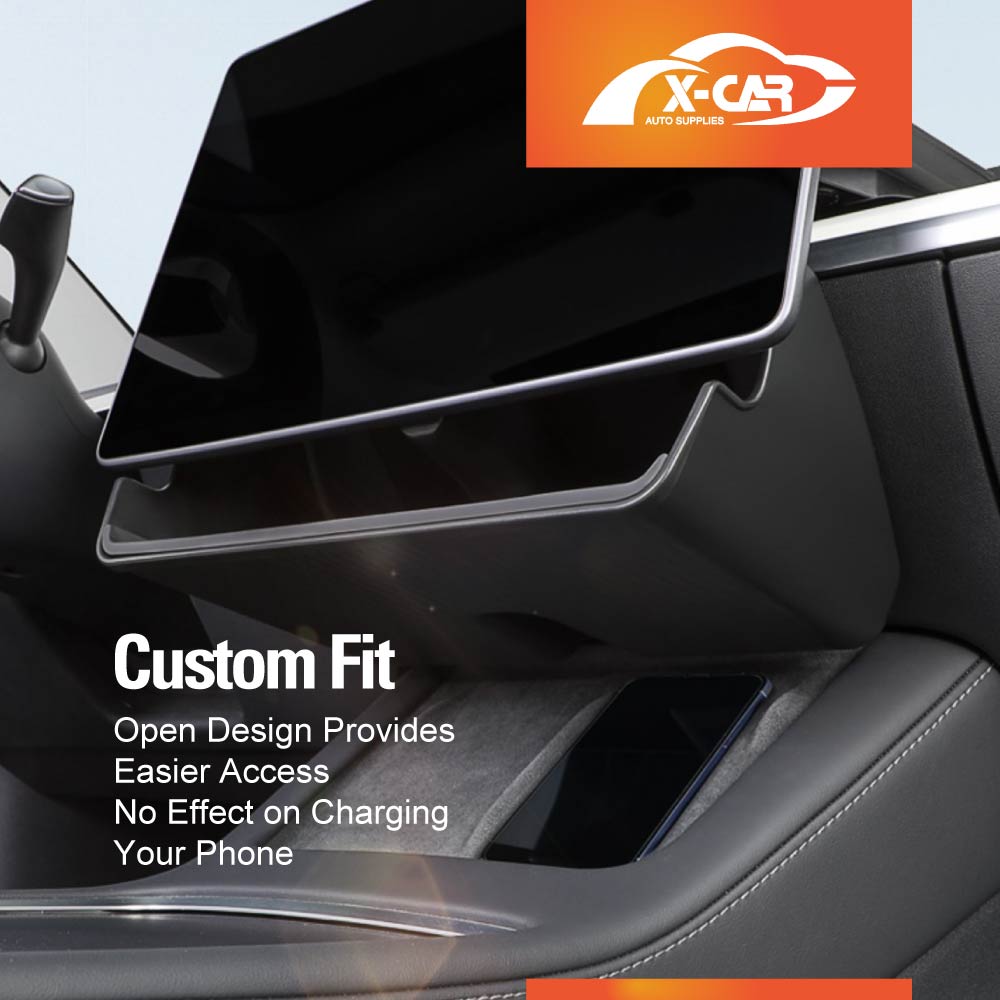 Tesla Model 3 2017-2023 and Model Y 2021-2025 Center Console Organizer Under Screen Storage Box Tray - Large