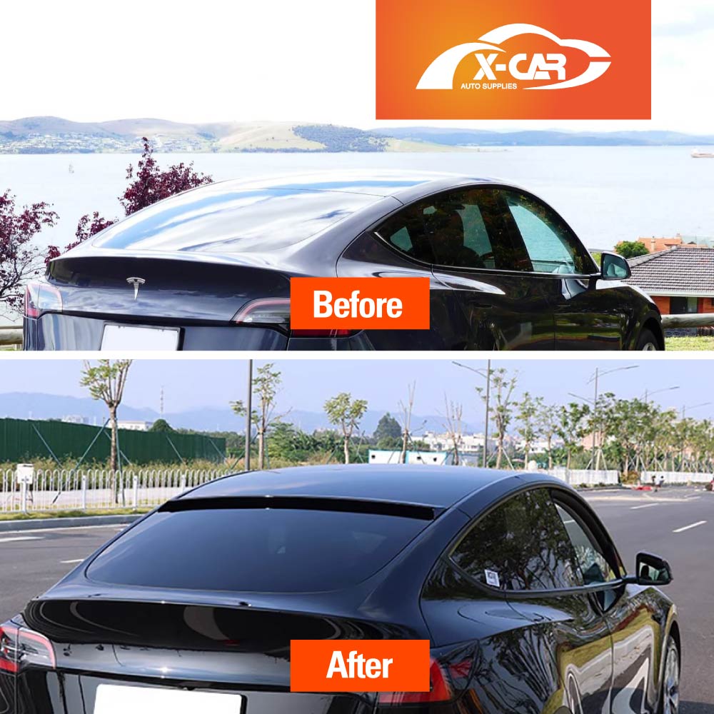 Roof Spoiler for Tesla Model Y 2022-2025 Rear Window Sunroof Wind Deflector Exterior Accessories